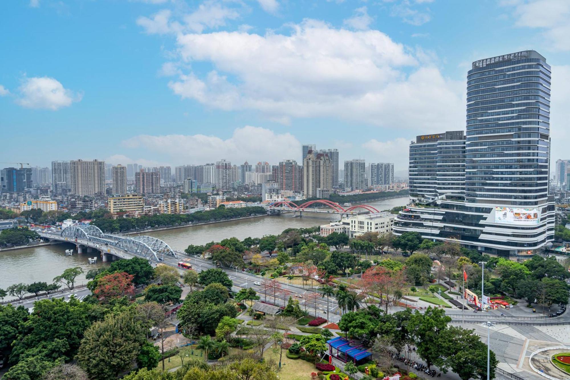 Waifiden Guangzhou Haizhu Square Wanyi Apartment Esterno foto